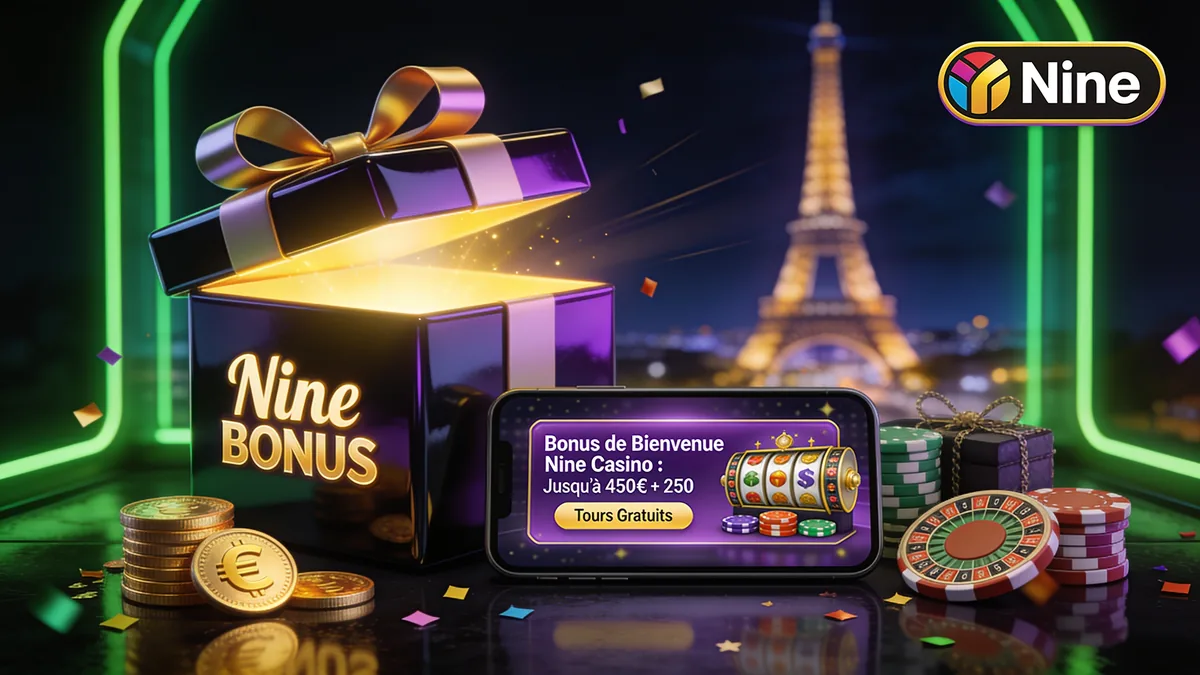 nine casino en France — Bonus de Bienvenue Nine Casino : Jusqu'à 450€ + 250 Tours Gratuits